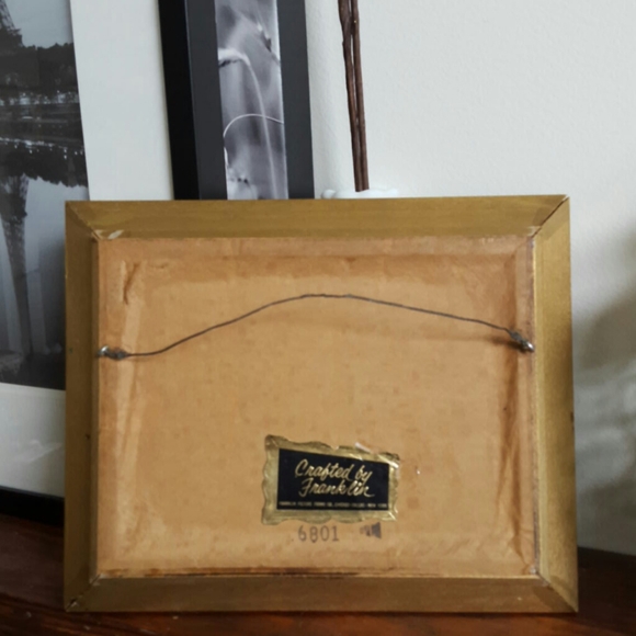 FRANKLIN PICTURE FRAME CO Wall Decor Vintage Framed Franklin Foil